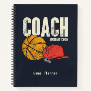Cuaderno Juego personalizado de entrenador deportivo de bal