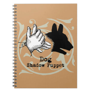 Cuaderno Juegos de sombras de títeres de mano de perro anti