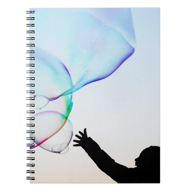 Cuaderno juegos infantiles con burbujas mínimas (Frente)