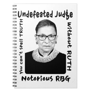 Cuaderno Juez invicta Notorious RBG