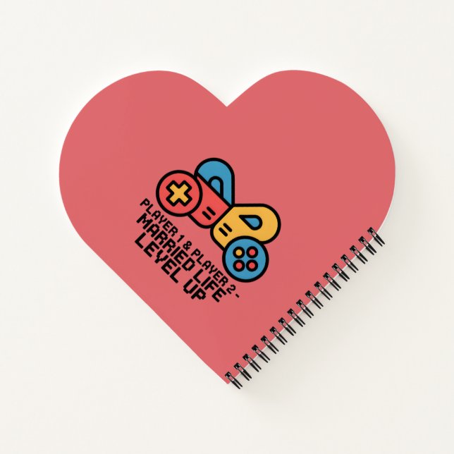 Cuaderno Jugador 1 y 2 Gamer Casado (Reverso)