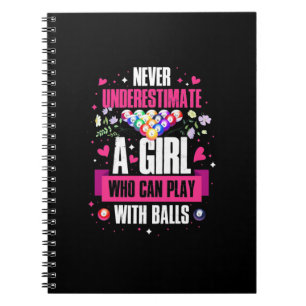 Cuaderno Jugador Billiards Este Chica Puede Jugar Billiards