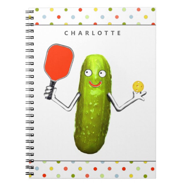 Cuaderno Jugador Cute Pickleball (Frente)