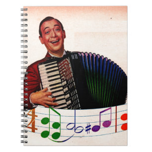 Cuaderno jugador de acordeón