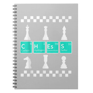 Cuaderno Jugador de ajedrez Lover Mesa periódica Divertido