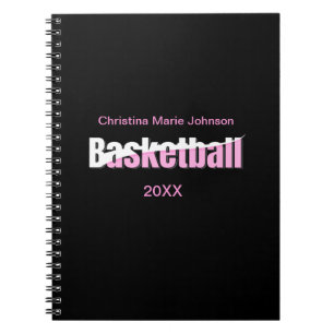 Cuaderno Jugador de baloncesto Girona Tipografía Rosa