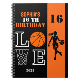 Cuaderno Jugador de baloncesto personalizado, regalo de cum