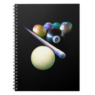 Cuaderno Jugador de billar Billiard Balls Cue Snooker