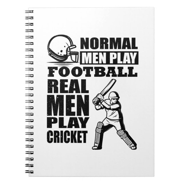 Cuaderno Jugador de Cricket | Ideas de regalo para equipos  (Frente)