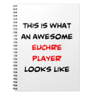 Cuaderno jugador de euchre, impresionante