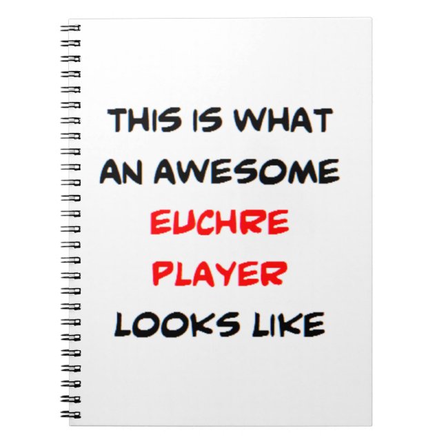 Cuaderno jugador de euchre, impresionante (Frente)