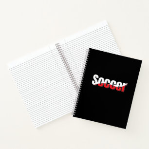 Cuaderno Jugador de Fútbol Abstracto Swish - Arte de Palabr
