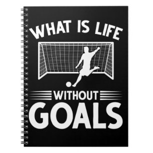Cuaderno Jugador de fútbol niño objetivo de avance