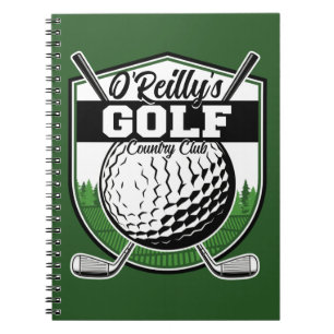 Cuaderno Jugador de Golf Personalizado Pro Golf Country Clu