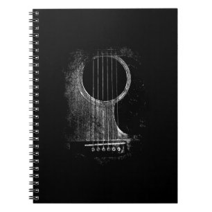 Cuaderno Jugador de guitarra acústica Six String Rock & Rol