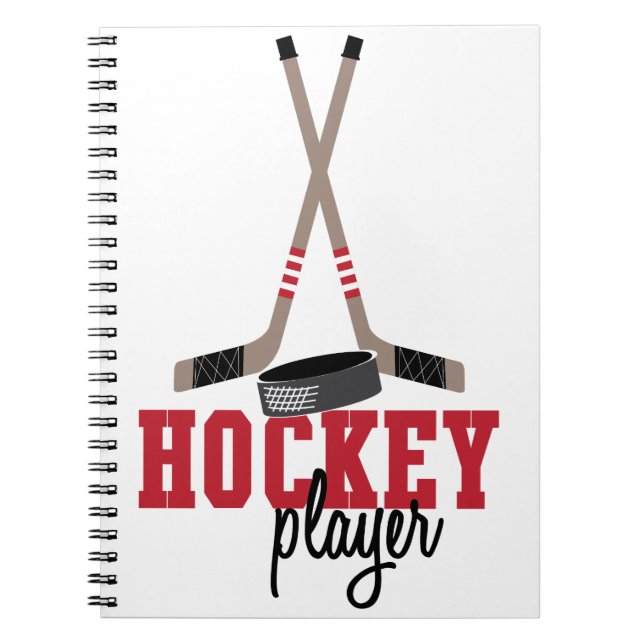 Cuaderno Jugador de hockey (Frente)
