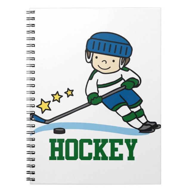 Cuaderno Jugador de hockey (Frente)