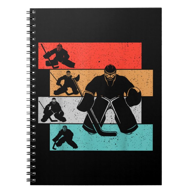 Cuaderno Jugador de hockey sobre hielo (Frente)