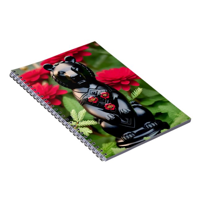 Cuaderno Jugador de juego de oso negro (Lado Derecho)