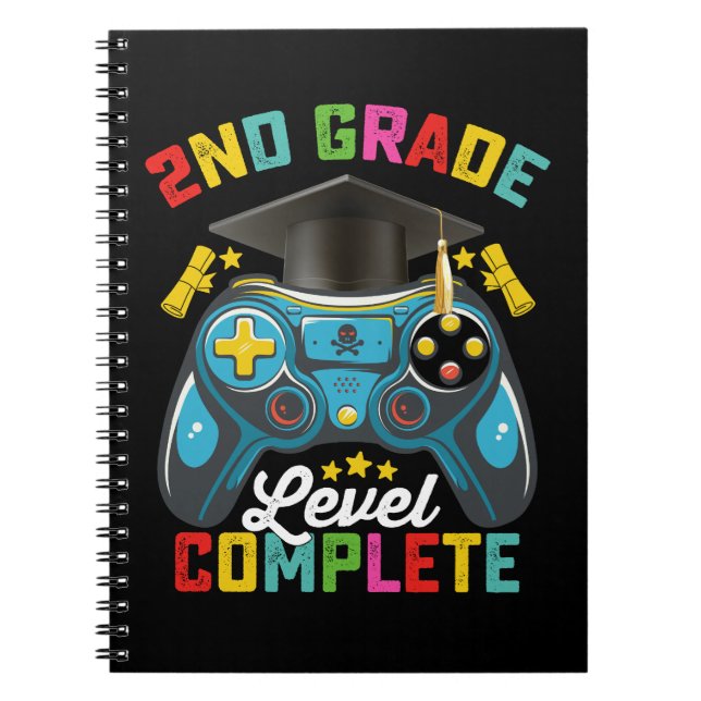 Cuaderno Jugador de juegos de graduación completo de segund (Frente)