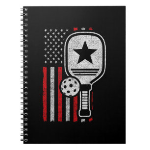 Cuaderno Jugador de pelota de futbol - Bandera Americana - 