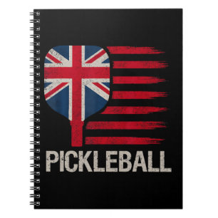 Cuaderno Jugador de Pickleball Paleta Bandera Uk