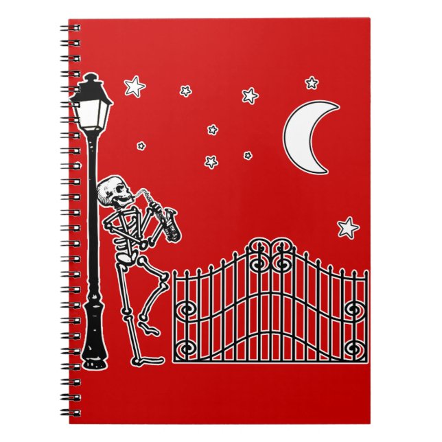 Cuaderno Jugador de saxofón del jazz del vudú (Frente)