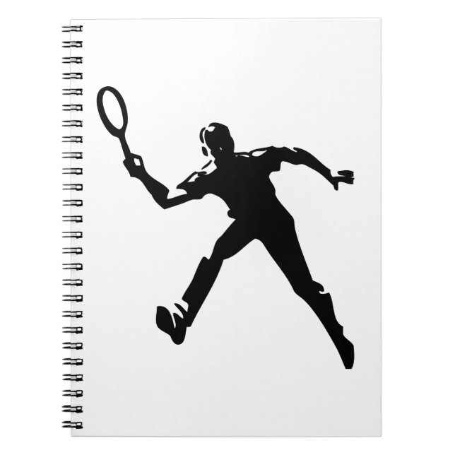 Cuaderno Jugador de tenis (Frente)