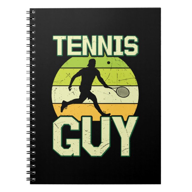 Cuaderno Jugador de tenis | Chico de tenis (Frente)