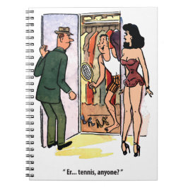 Cuaderno Jugador de tenis con experiencia, divertido