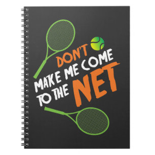 Cuaderno Jugador de tenis de la idea del regalo del tenis