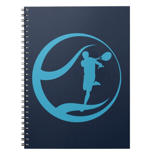 Cuaderno Jugador de tenis masculino (Frente)