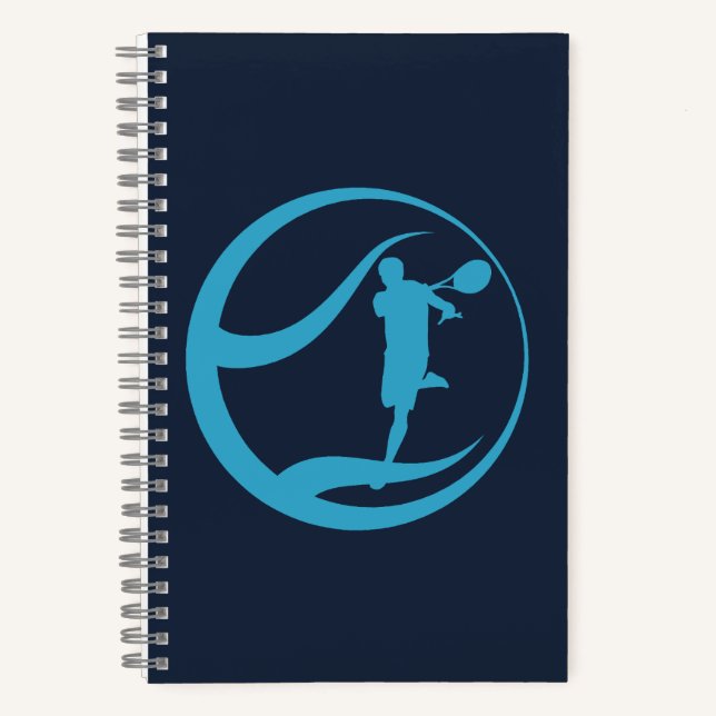 Cuaderno Jugador de tenis masculino (Anverso)