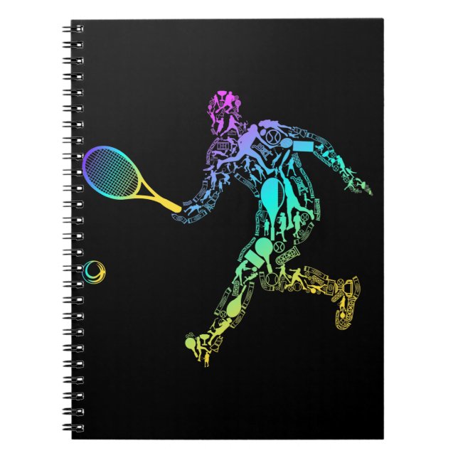 Cuaderno Jugador de Tenis Sport Elements (Frente)