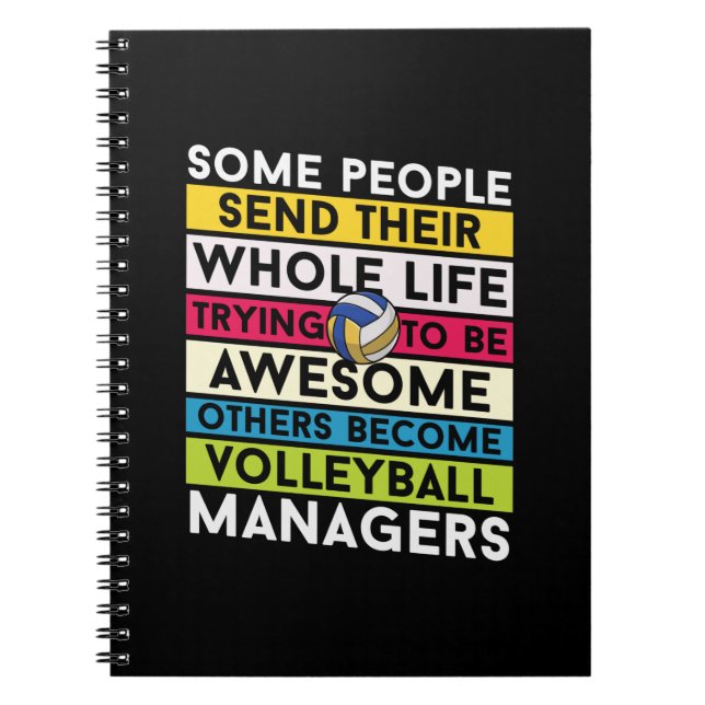 Cuaderno Jugador de voleibol | Gestores de voleibol (Frente)