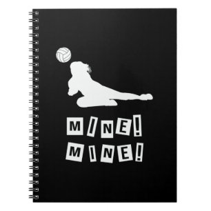 Cuaderno Jugador de voleibol Mina de voleibol