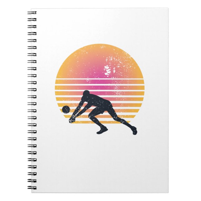 Cuaderno Jugador de Voleibol Voleibol (Frente)