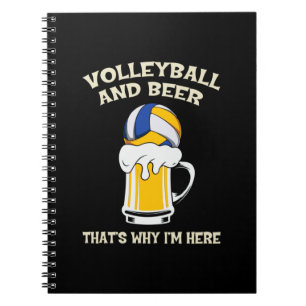 Cuaderno Jugador de voleibol   Voleibol Y Cerveza
