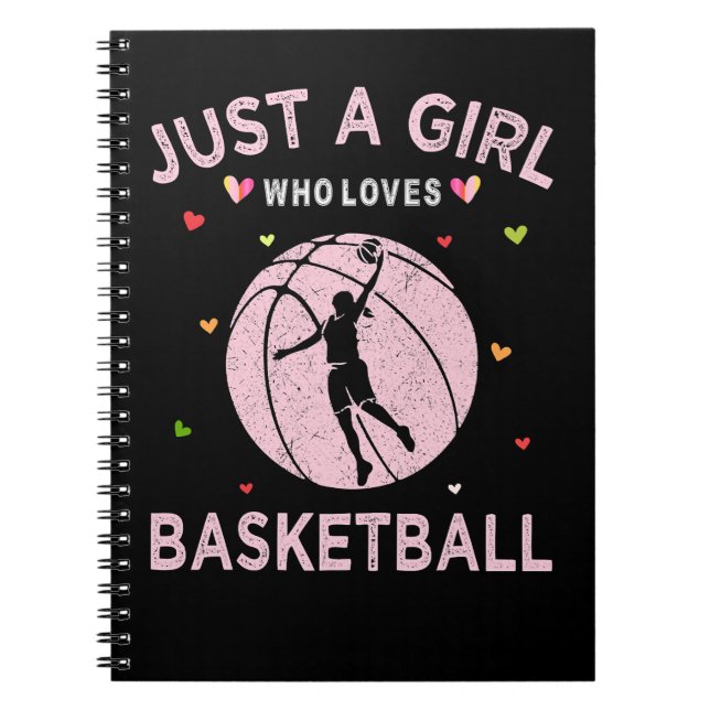 Cuaderno Jugador entrenador de baloncesto solo es un Chica  (Frente)