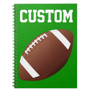 Cuaderno Jugador Personalizado de fútbol o Deportes de nomb
