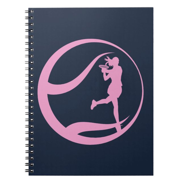 Cuaderno Jugadora de tenis femenina (Frente)