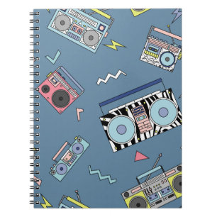 Cuaderno Jugadores de Cassette Vintage: Arte retro sin prob