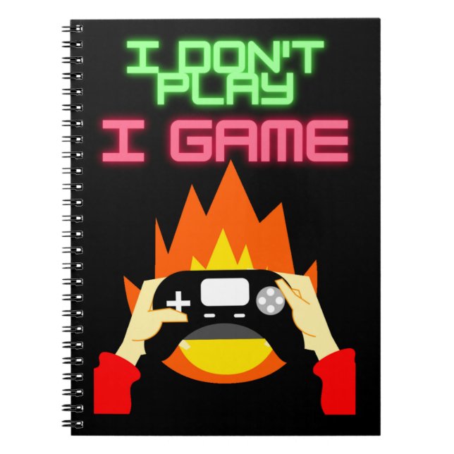 Cuaderno Jugadores de video: No juego yo (Frente)