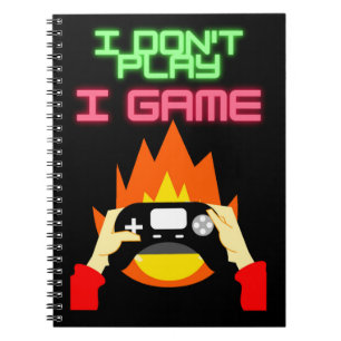 Cuaderno Jugadores de videojuegos: No juego, juego