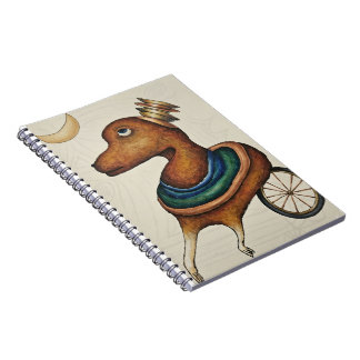 Cuaderno Juguete de perro vintage artístico lindo espiral