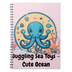 Cuaderno Juguetes Marinos de Pulpo Bebé Minimalista Haciend