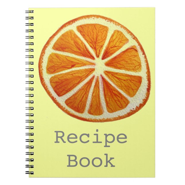 Cuaderno Juicoy Naranja acuarela fruta pop art (Frente)