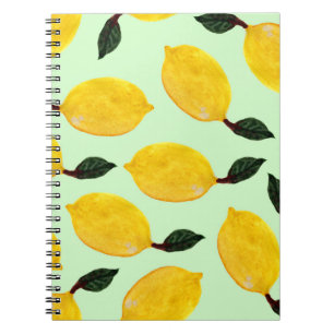 Cuaderno Juicy Lemon Blueberries: Patada sin mar acuarela