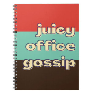 Cuaderno Juicy Office Gossip Funny Workplace Team