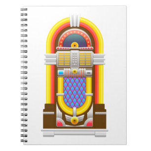 Cuaderno Jukebox de estilo antiguo de los años 50